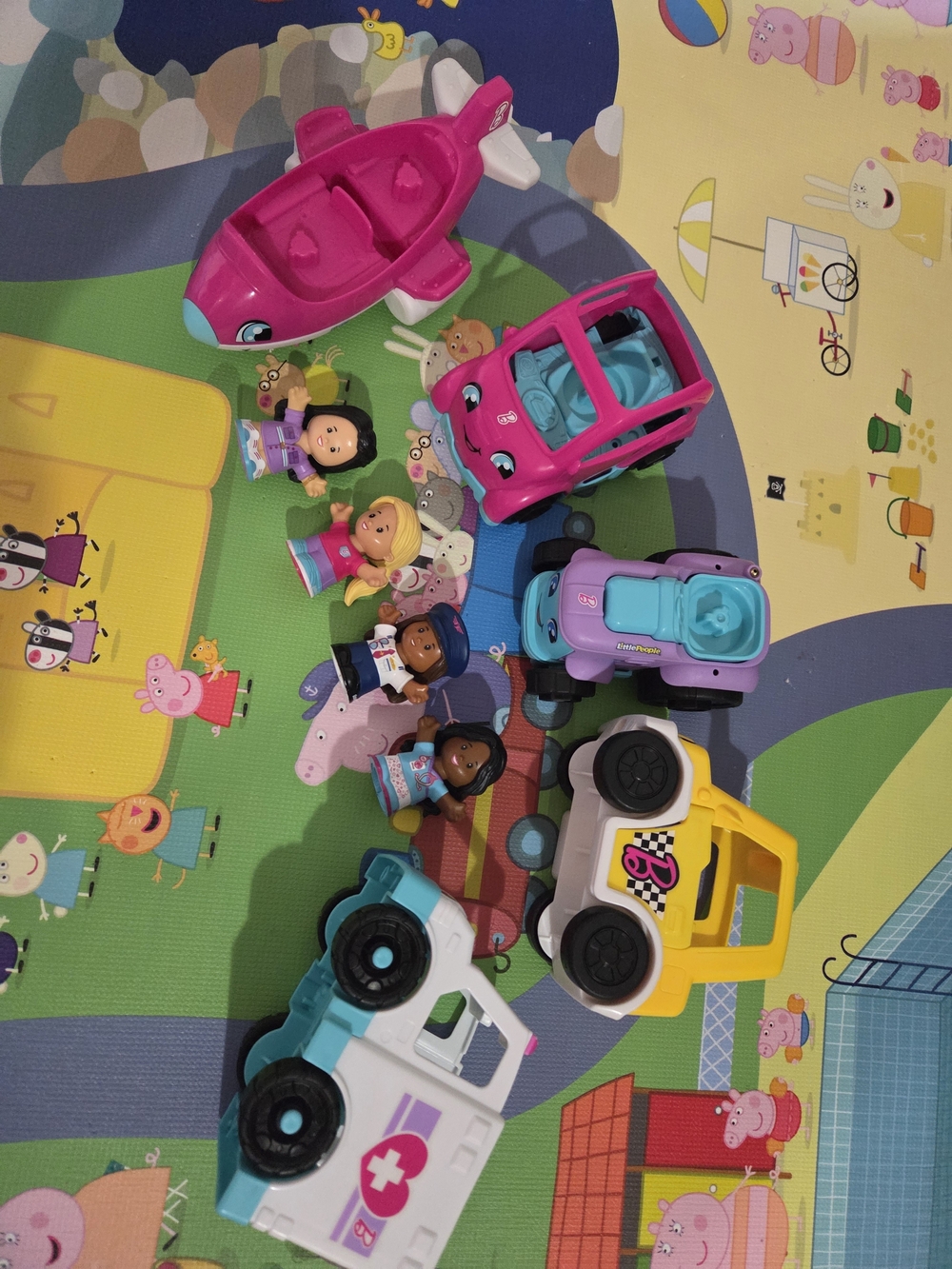 Little People Barbie Vehicles With Figures